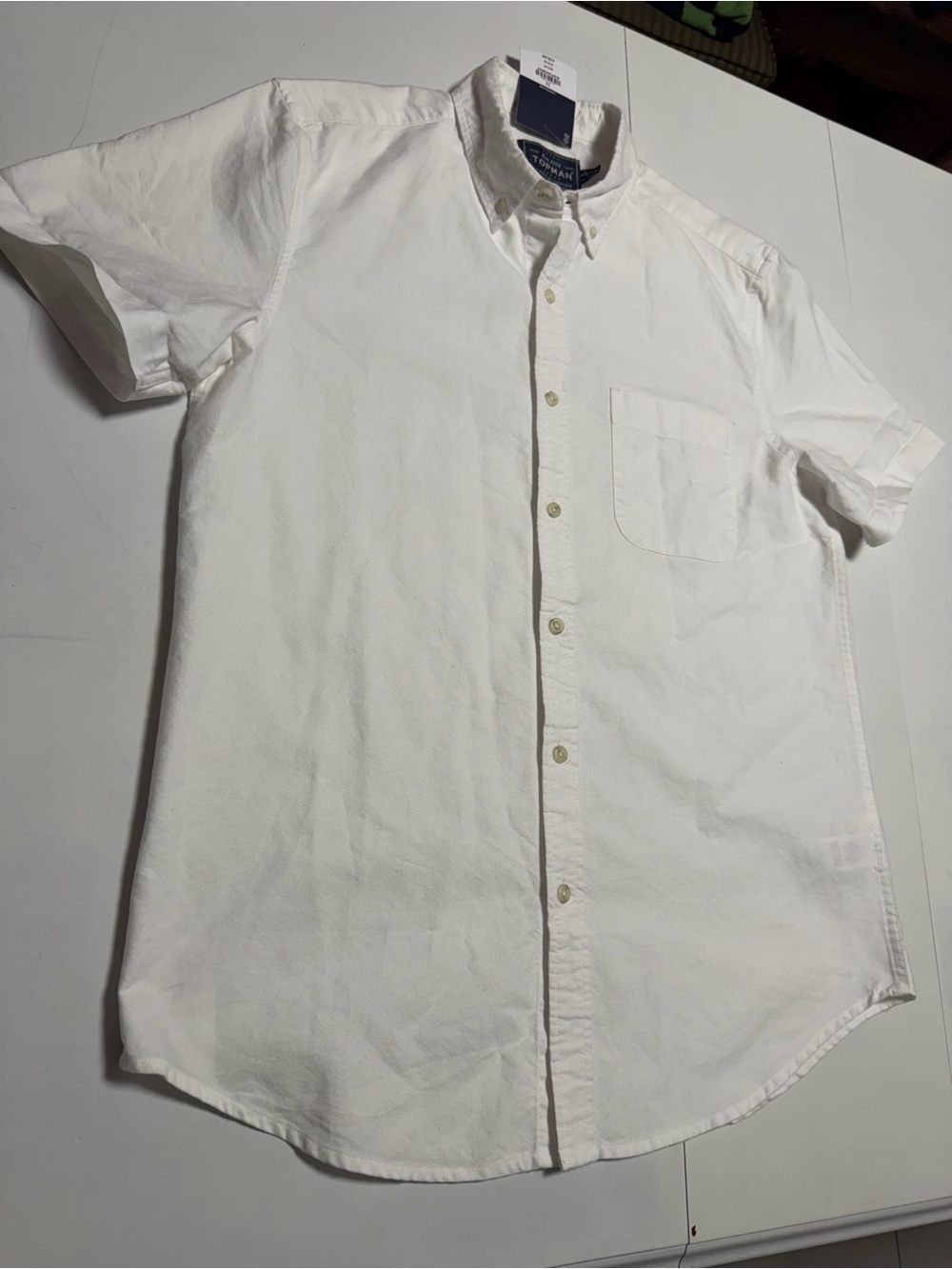 Nwt!  Topman short sleeve preppy white oxford shirt
